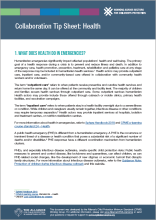 Collaboration Tip Sheet Health
